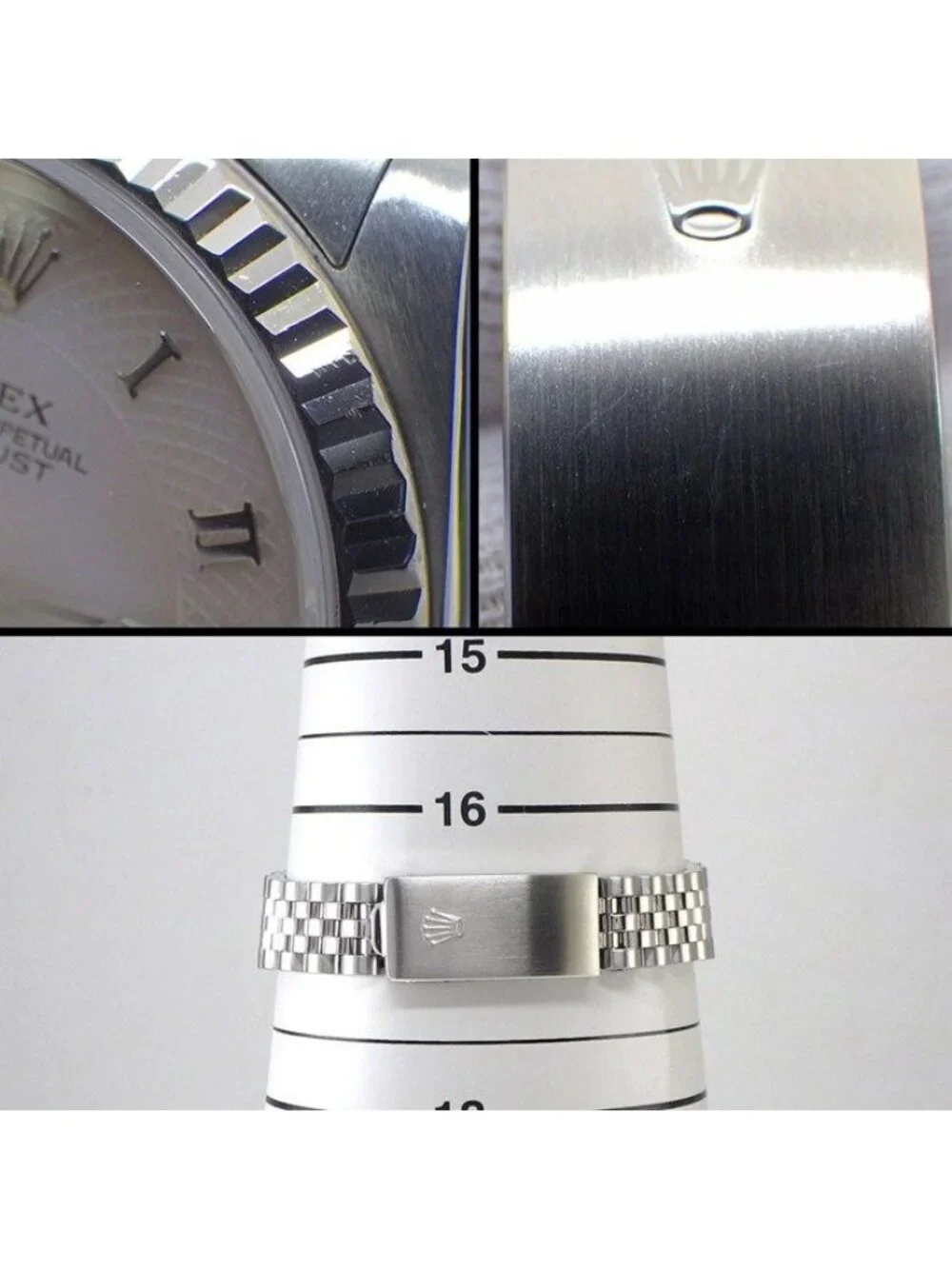 Rolex Datejust Number Roman Index Pink Mother of Pearl Dial Full Ted Bezel